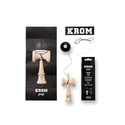 Krom Pop Kendama Black Clear Coat