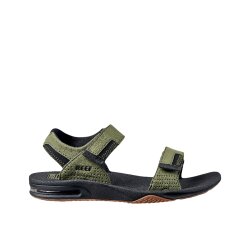 reef Fanning Baja Sandals Olive Gum