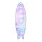 Surfboard Indio Endurance DAB 59 Swirl Effect Blue Purple