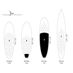 RSPRO HexaTraction Board Grip 20 Pieces Black