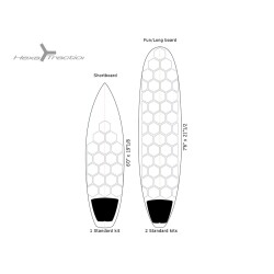 RSPRO HexaTraction Board Grip 20 Pieces Black