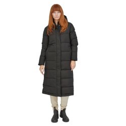 Patagonia Womens Silent Down Long Parka Black