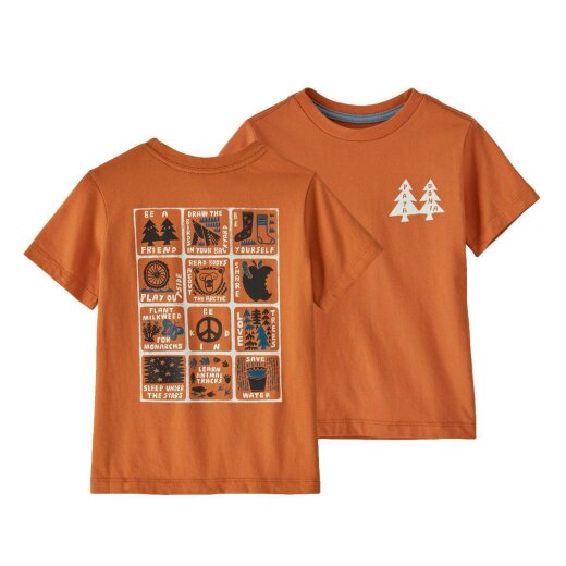 Patagonia Baby Regenerative Organic Cotton T-Shirt Harmony Orange