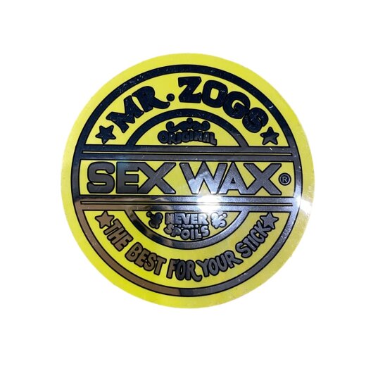 SEX WAX Sticker 3" verschiedene Farben Gelb-Metallic