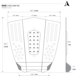 ROAM Footpad Deck Grip Traction Comp Pad Weiss