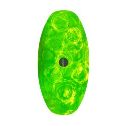 HW-Shapes Freestyle Skimboard V2 95 Epoxyart Green Yellow