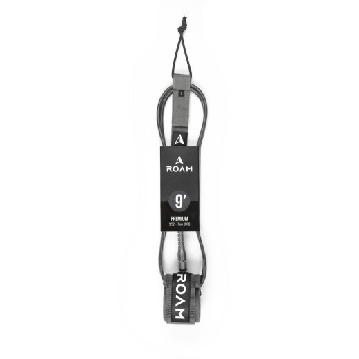 ROAM Surfboard Leash Premium 9.0 183cm 7mm Grau