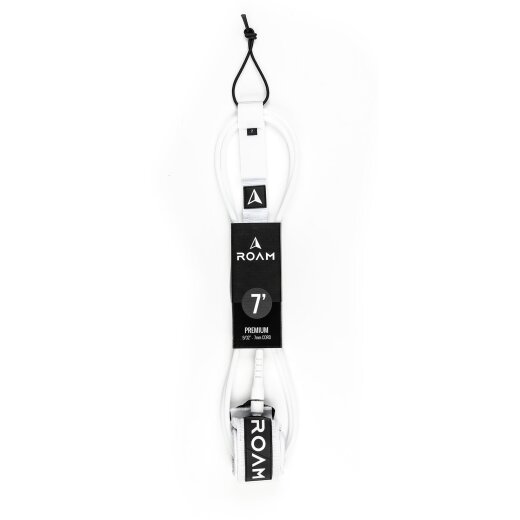 ROAM Surfboard Leash Premium 7.0 Weiss
