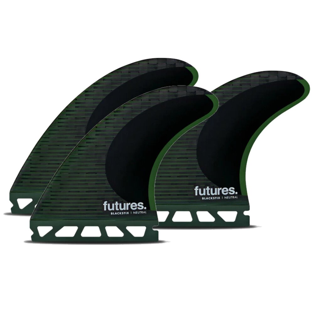 Futures Fins F6 ALPHA Series Carbon Teal Thruster Set - Size