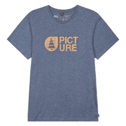 Picture Organic Clothing Basement Cork Tee Dark Blue Melange