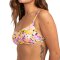 Billabong Bikini Sol Searcher Bralette Lowrider Flowers Black Pebble