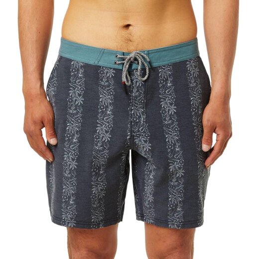 Katin Kokomo Stripe Hybrid Trunk Boardshort Black Wash