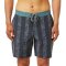 Katin Kokomo Stripe Hybrid Trunk Boardshort Black Wash
