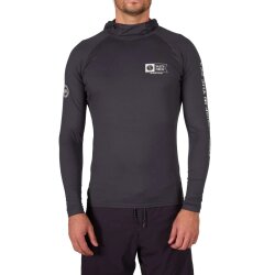 Salty Crew Thrill Seekers Hood Surf Shirt Black