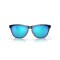 Oakley Frogskins Sonnenbrille Crystal Black Prizm Sapphire Irid Polar