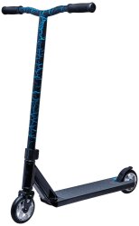 Crisp Blaster Stunt Scooter Black Blue Cracking