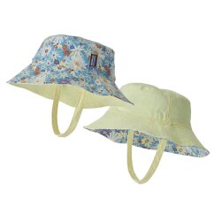 Patagonia Baby sun Bucket Hat Primavera: Lago Blue 6-12M