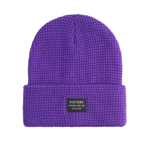 Picture Beanie York Purple