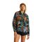 Billabong Boundary Mock 3 Fleece Pullover Stormy Blue L