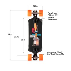 Loaded Fathom 33" Longboard Komplettboard Dad Bot Fathom