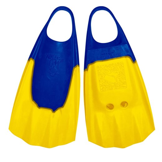 Bodyboard Flossen WAVE GRIPPER XS 35-36 Blau Gelb