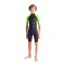 C-Skins Element 3/2 mm Junior Unisex Shorty Neoprenanzug Anthracite Lime Multi