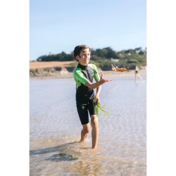 C-Skins Element 3/2 mm Junior Unisex Shorty Neoprenanzug Anthracite Lime Multi JS (5)