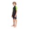 C-Skins Element 3/2 mm Junior Unisex Shorty Neoprenanzug Anthracite Lime Multi JM (8)