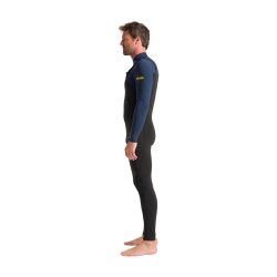 C-Skins NuWave Session 4/3 Frontzip Neoprenanzug Black/Bluestone/Saffron