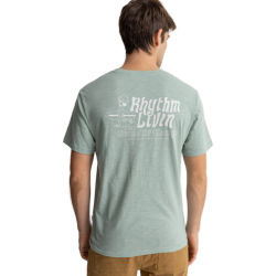 Rhythm. Livin Slub Ss T-Shirt Seafoam