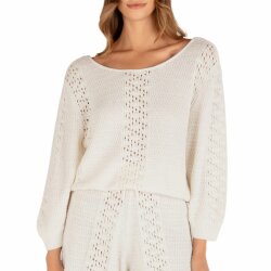 Hurley Womens Amelia Knit Sweater Wisper White