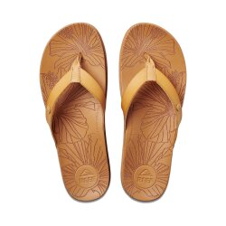 Reef Zehentrenner Cushion Porto Cruz Womens Sand Natural...