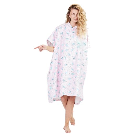 After Poncho Watermelon Pink