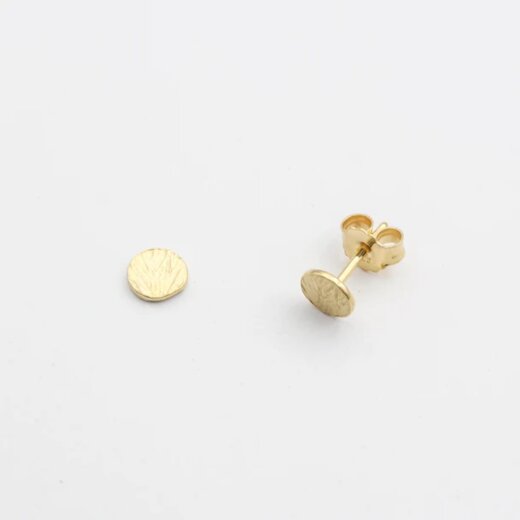 Jewelberry Stecker Tiny Shell vergoldet
