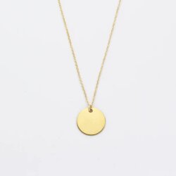 Jewelberry Kette Medium Discs vergoldet