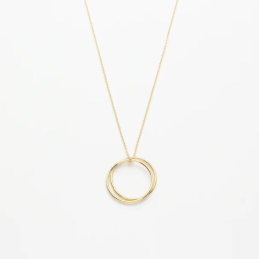 Jewelberry Kette Plain Circle Duett vergoldet