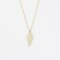 Jewelberry Kette Cut Out Leaft vergoldet