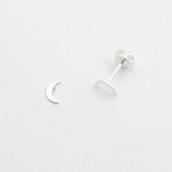 Jewelberry Stecker Tiny Moon Silber