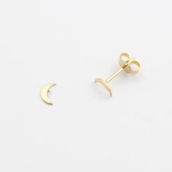 Jewelberry Stecker Tiny Moon vergoldet