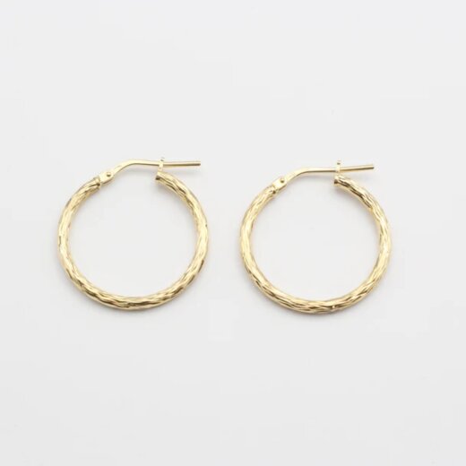 Jewelberry Kreole Shiny Hoop vergoldet