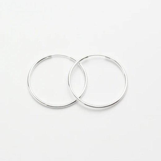 Jewelberry Kreole Basic Hoop M Silber