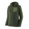 Patagonia Womens R1 Air Full-Zip Hoodie Torrey Pine Green