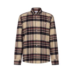 Klitmoller Collective Pedro Shirt Sand/Navy/Red