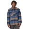 Patagonia M´s Insulated Fjord Flannel Shirt Willam Smolder Blue