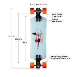 Loaded Tangent 35.75" Longboard Komplettboard (inkl. Caguama)