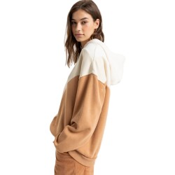 Roxy Waving Heart Hoodie Parchment