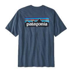 Patagonia Ms P-6 Logo Responsible Tee Utility Blue L