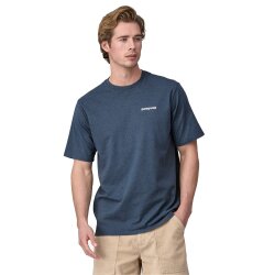 Patagonia Ms P-6 Logo Responsible Tee Utility Blue L