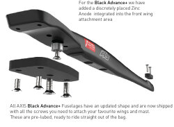 Axis Black Advance+ Fuselage mit Anode Short 700mm