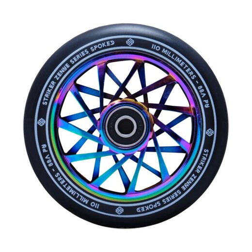 Striker Zenue Series Black Wheels Rainbow 110mm